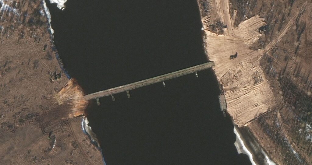 Satellite Pics Show New Military Bridge, Heavy Russian Troops Near Ukraine