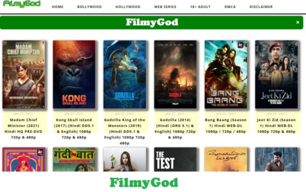 FilmyGod – Online Movies download illegal website, Filmygod 2021
