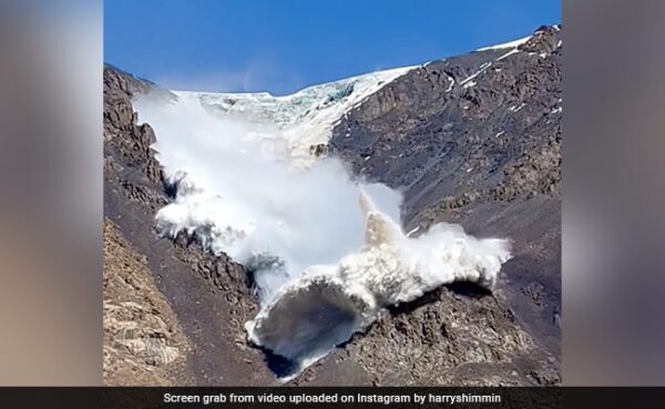 Caught On Camera: Stunning Moment Avalanche Hurtles Towards Tourists During Kyrgyzstan Trek