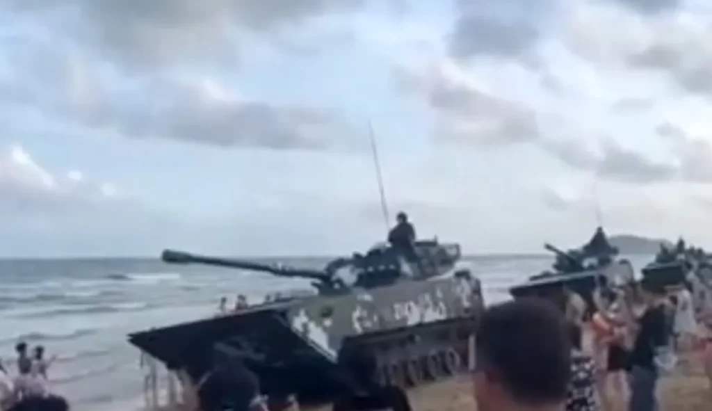 China Deploys Tanks On Xiamen City Beach, Internet Says “Show Of Force More For Civilians”