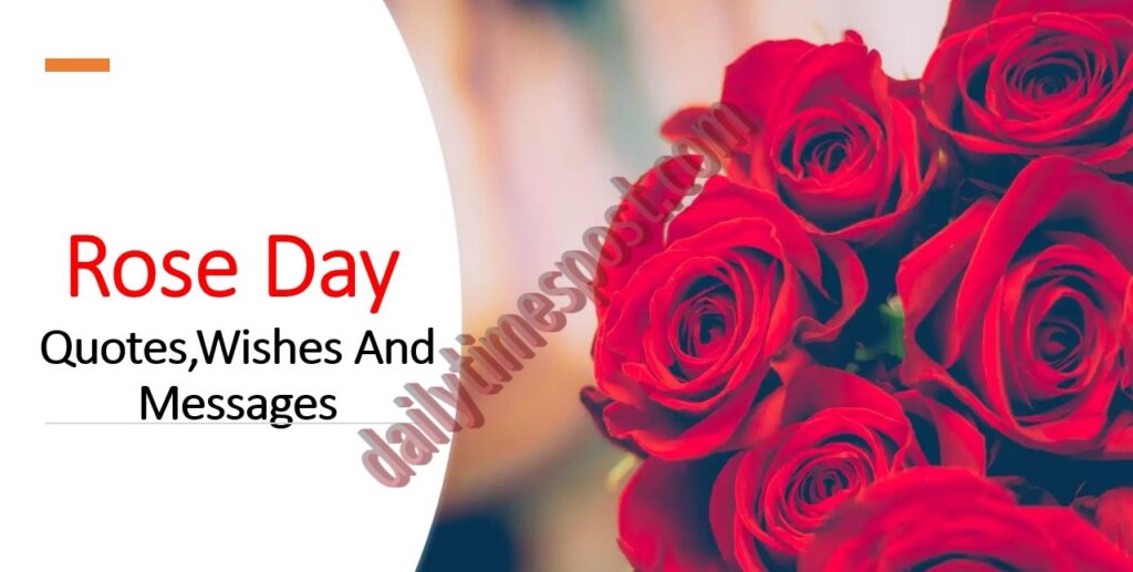 Rose Day quotes,Wishes and messages